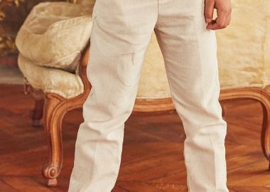 Παιδικό Παντελόνι για Αγόρια Classic Beige ΛΕΥΚΟ - SERGENT MAJOR - 
