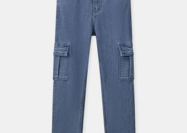 Παιδικό Παντελόνι για Αγόρια Denim Cargo ΜΠΛΕ - SERGENT MAJOR - 
