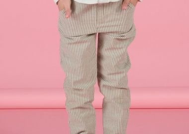 Παιδικό Παντελόνι για Αγόρια Stripped Beige ΚΑΦΕ - DPAM - 