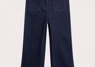 Παιδικό Παντελόνι για Κορίτσια Dark Denim Flare ΜΠΛΕ - DPAM - 