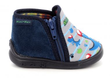 Παιδικό Παντοφλάκι για Αγόρι Mini Max Ανατομικό Χρώματος Μπλε DINO 5 - MINIMAX - 