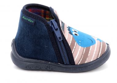 Παιδικό Παντοφλάκι για Αγόρι Mini Max Ανατομικό Χρώματος Μπλε JURAS 5 - MINIMAX - 