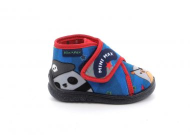 Παιδικό Παντοφλάκι για Αγόρι Mini Max Ανατομικό Χρώματος Μπλε V-PIRATE-4 - MINIMAX - 