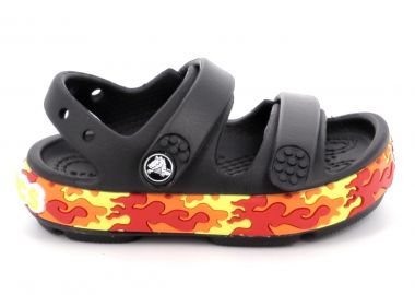 Παιδικό Πέδιλο για Αγόρι Crocs Crocband Cruiser Flames Sndl T Χρώματος Μαύρο 211269-001 - CROCS - 