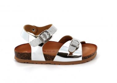 Παιδικό Πέδιλο για Κορίτσι BioNatura Χρώματος Ασημί 22B1005-I-B-GMAR - BIONATURA - 