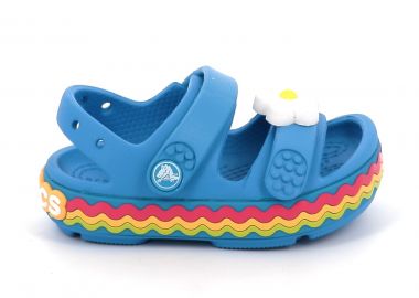 Παιδικό Πέδιλο για Κορίτσι Crocs Crocband Cruise Ricrac Sandal T Χρώματος Μπλε 211032-4WG - CROCS - 