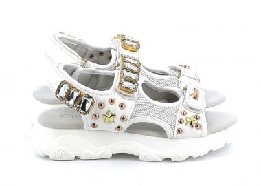 Παιδικό Πέδιλο για Κορίτσι Enrico Coveri Χρώματος Λευκό E39T284 - ENRICO COVERI - 