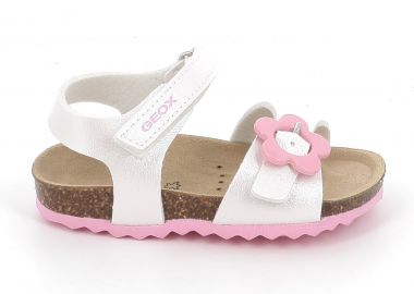 Παιδικό Πέδιλο για Κορίτσι Geox Ανατομικό Χρώματος Λευκό B552RD 000NF C1000 - GEOX - 