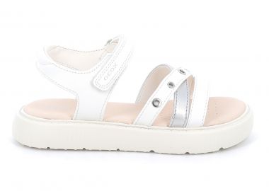 Παιδικό Πέδιλο για Κορίτσι Geox Ανατομικό Χρώματος Λευκό J45DBI 000BC C1000 - GEOX - 