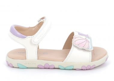 Παιδικό Πέδιλο για Κορίτσι Geox Ανατομικό Χρώματος Λευκό J658ZB 05402 C0814 - GEOX - 