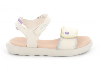 Παιδικό Πέδιλο για Κορίτσι Geox Ανατομικό Χρώματος Λευκό J65MSC 05402 C0653 - GEOX - 