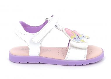 Παιδικό Πέδιλο για Κορίτσι Geox Ανατομικό Χρώματος Λευκό J65P1C 000HH C0761 - GEOX - 