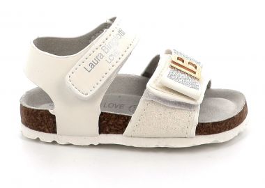 Παιδικό Πέδιλο για Κορίτσι Laura Biagiotti Χρώματος Λευκό 9651 - LAURA BIAGIOTTI - 