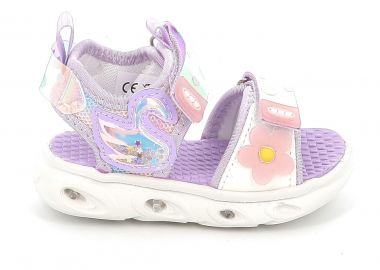 Παιδικό Πέδιλο για Κορίτσι New8teen με Φωτάκια Χρώματος Μωβ B0043310 - NEW8TEEN - 