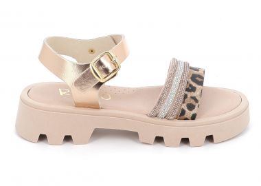 Παιδικό Πέδιλο για Κορίτσι Ricco Mondo Χρώματος Χαλκός Γκλίτερ T30357T1 - RICCO MONDO - 