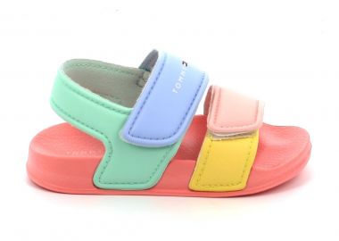 Παιδικό Πέδιλο για Κορίτσι Tommy Hilfiger Χρώματος Ροζ T3A2-33805-0083 - TOMMY HILFIGER - 