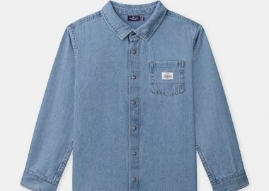 Παιδικό Πουκάμισο για Αγόρια Denim Staple ΜΠΛΕ - SERGENT MAJOR - 