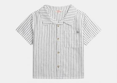 Παιδικό Πουκάμισο για Αγόρια Striped Day ΛΕΥΚΟ - DPAM - 