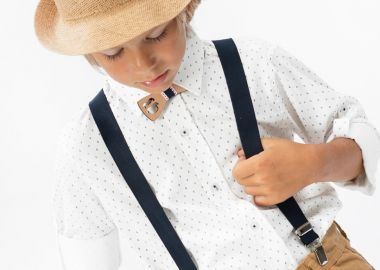 Παιδικό πουκάμισο για καλό ντύσιμο για αγόρι - Λευκό 43-224095-4 - energiers - 