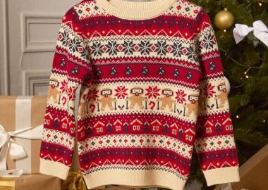 Παιδικό Πουλόβερ για Αγόρια Christmas Spirit ΛΕΥΚΟ - SERGENT MAJOR - 