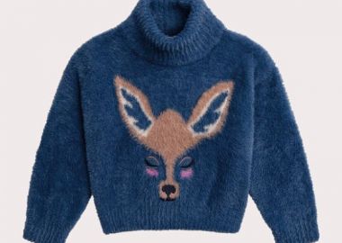 Παιδικό Πουλόβερ για Κορίτσια Navy Deer ΜΠΛΕ - DPAM - 