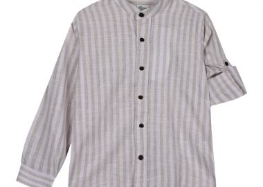 Παιδικό ριγέ πουκάμισο για καλό ντύσιμο για αγόρι - ΜΠΕΖ 43-224093-4 - energiers - 