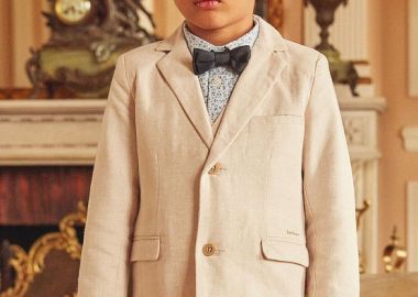 Παιδικό Σακάκι για Αγόρια Classic Beige ΛΕΥΚΟ - SERGENT MAJOR - 