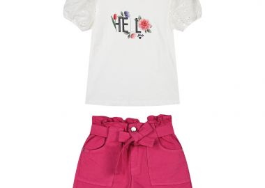 Παιδικό σετ 2 τεμάχια με τύπωμα για κορίτσι - ΦΟΥΞ 16-224204-0 - 16-224204-0-16-etwn-foyx - energiers - 