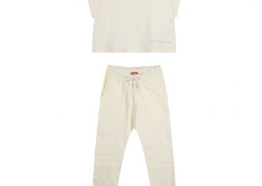 Παιδικό σετ 2 τεμάχια με τύπωμα για κορίτσι - ΚΡΕΜ 16-224265-0 - energiers - 