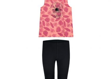 Παιδικό σετ 2 τεμάχια με τύπωμα για κορίτσι - ΜΑΥΡΟ 16-224282-0 - energiers - 