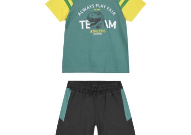 Παιδικό σετ μακό 2 τεμάχια με τύπωμα για αγόρι - ΑΝΘΡΑΚΙ 12-224175-0 - 12-224175-0-1-y-2-anthraki - energiers - 