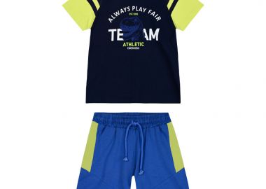 Παιδικό σετ μακό 2 τεμάχια με τύπωμα για αγόρι - Ρουά 12-224175-0 - energiers - 