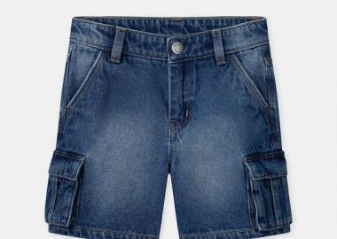 Παιδικό Σορτς για Αγόρια Denim Cargo ΜΠΛΕ - SERGENT MAJOR - 
