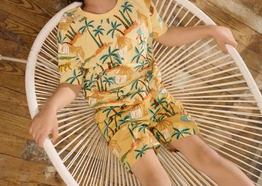 Παιδικό Σορτς για Αγόρια Exotic Yellow ΜΠΛΕ - DPAM - 