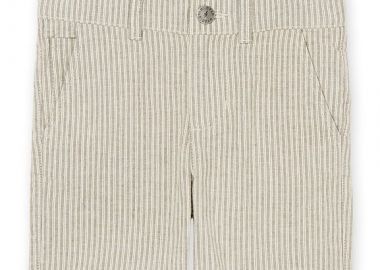 Παιδικό Σορτς για Αγόρια Stripped Beige ΚΑΦΕ - DPAM - 