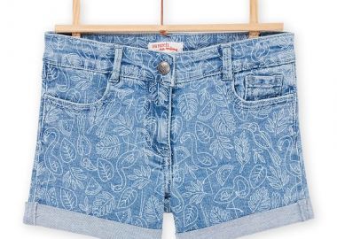 Παιδικό Σορτς για Κορίτσια Denim Flamingo ΜΠΛΕ - DPAM - 