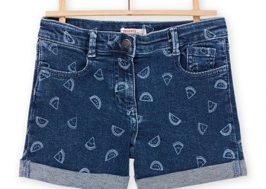 Παιδικό Σορτς για Κορίτσια Denim Watermelon ΠΟΛΥΧΡΩΜΟ - DPAM - 