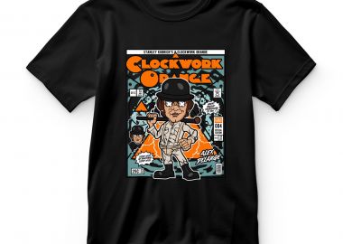 Παιδικό T-shirt Alex Delarge Clockwork Orange Pop Culture Black - Pop Culture - 