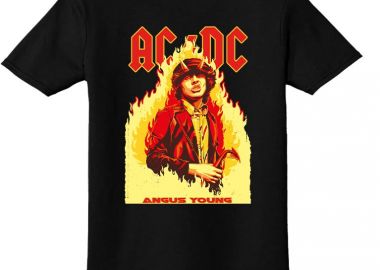 Παιδικό T-shirt Angus Young Art1 Rock Avenue Black - Rock Avenue - 