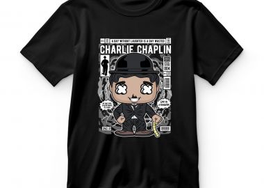 Παιδικό T-shirt Charlie Chaplin Pop Culture Black - Pop Culture - 