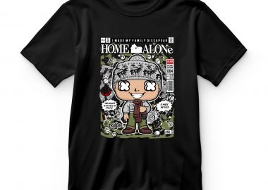 Παιδικό T-shirt Kevin Home Alone Pop Culture Black - Pop Culture - 
