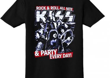 Παιδικό T-shirt Kiss Rock Avenue Black - Rock Avenue - 