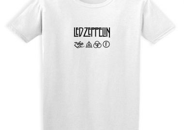 Παιδικό T-shirt Led Zeppelin Logo Art Rock Avenue White - Rock Avenue - 