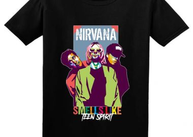 Παιδικό T-shirt Nirvana Art1 Rock Avenue Black - Rock Avenue - 