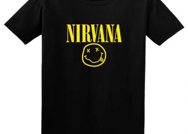 Παιδικό T-shirt Nirvana Face Art Rock Avenue Black - Rock Avenue - 