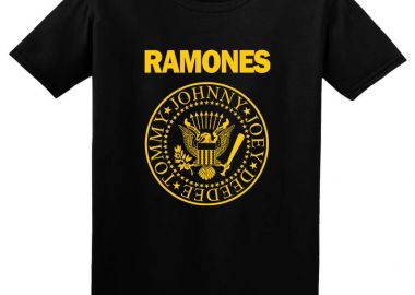Παιδικό T-shirt Ramones Pres. Logo Rock Avenue Black - Rock Avenue - 