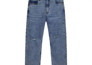 Παιδικό τζην παντελόνι με σκισήματα για κορίτσι - ΑΝΟΙΧΤΟ ΜΠΛΕ ΤΖΗΝ 16-224203-2-18 - energiers - 