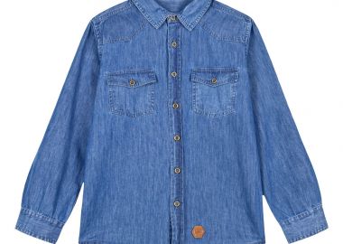 Παιδικό τζην πουκάμισο με για αγόρι - ΜΠΛΕ ΤΖΗΝ 13-224006-4 - energiers - 