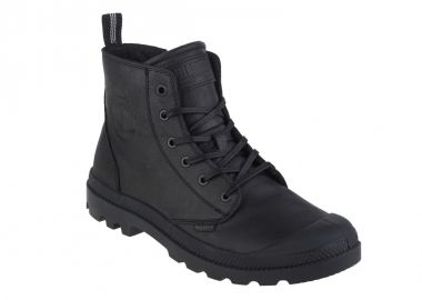Palladium Pampa Δερμάτινα Μαύρα Ανδρικά Αρβυλάκια με Φερμουάρ 76888-008-M - Palladium - 