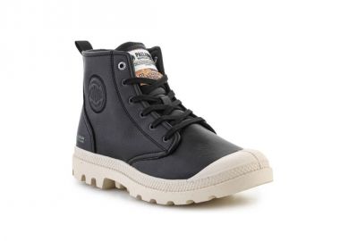 Palladium Pampa Hi ReVegan Leather U shoes 74378008M Black - Palladium - 